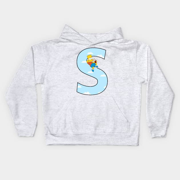 Simpsons letter Kids Hoodie by ZoeBaruch